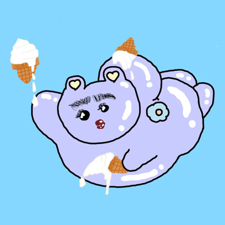 ゆりやんのデビュー曲のジャケットイラスト