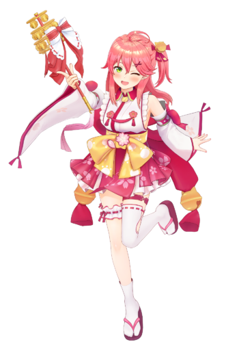 復帰したさくらみこのキャラクターモデル